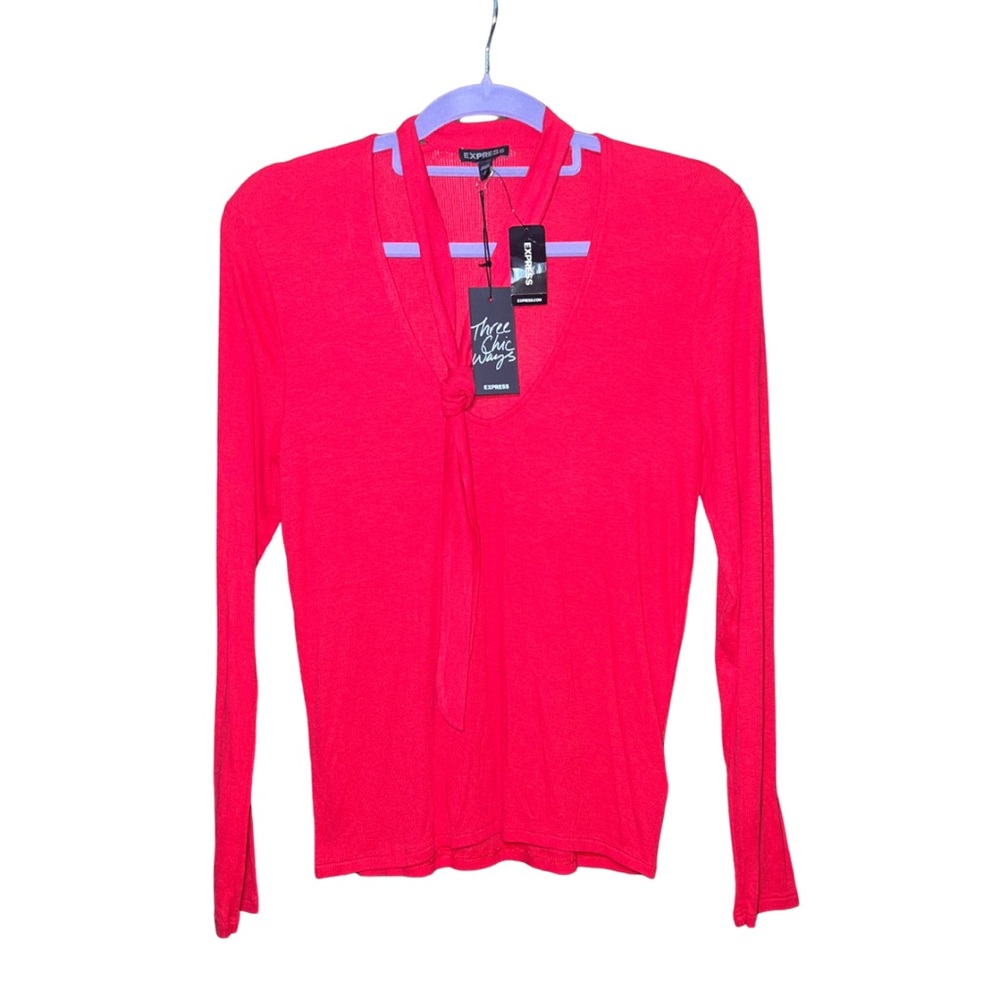 Express Vibrant Red Blouse